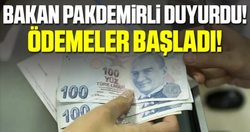 Bakan Pakdemirli çiftçiler için destek ödemesinin başladığını duyurdu