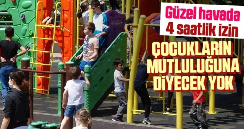 Çocuklar en çok parklarda oynamayı özlemişler