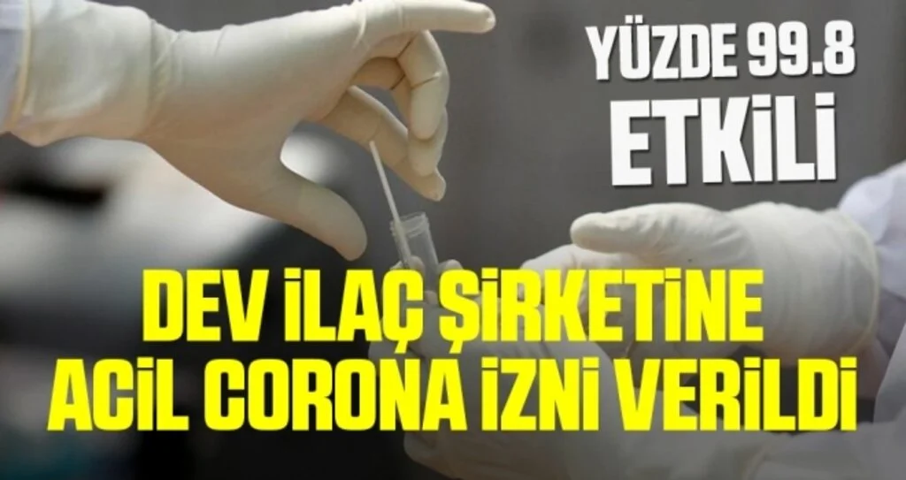 Corona testine ‘acil kullanım’ onayı çıktı!