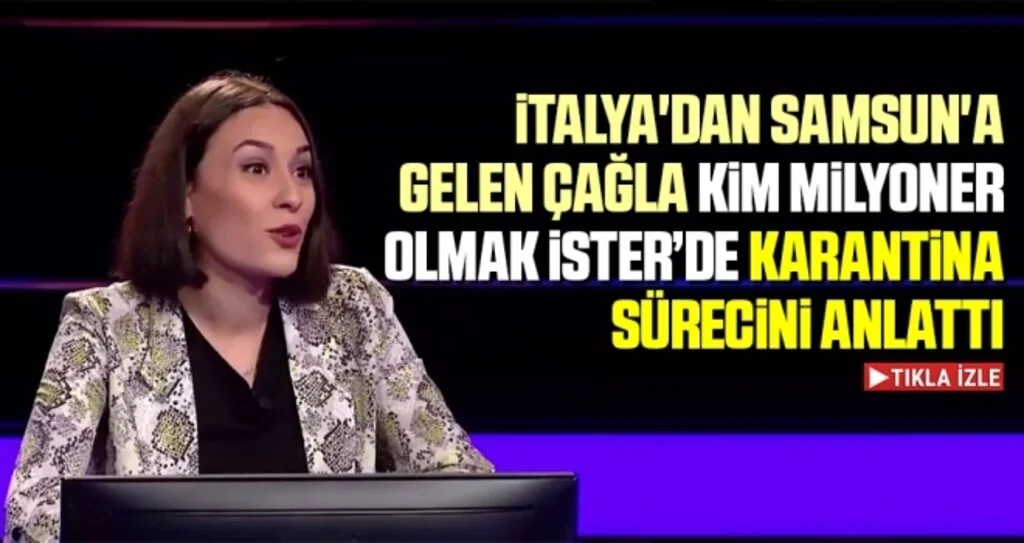 İtalya'dan Samsun'a gelen Çağla Karantina Sürecini Anlattı
