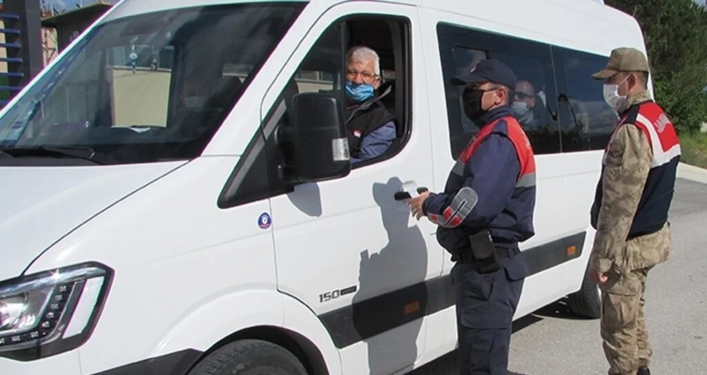 Kavak'ta jandarmadan denetim