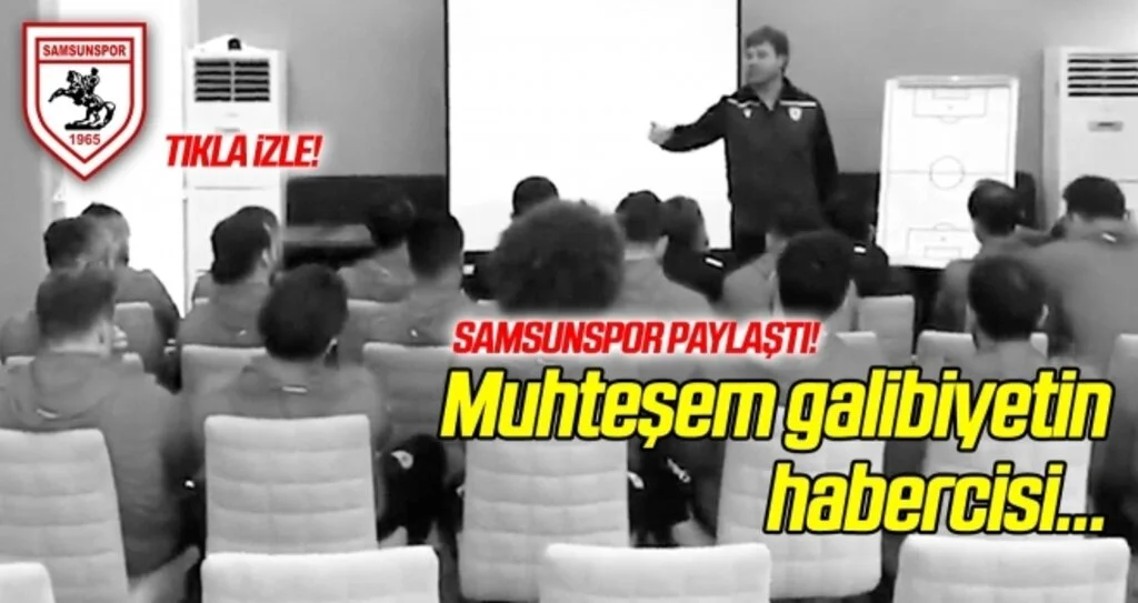 Muhteşem galibiyetin habercisi! İşte o video...