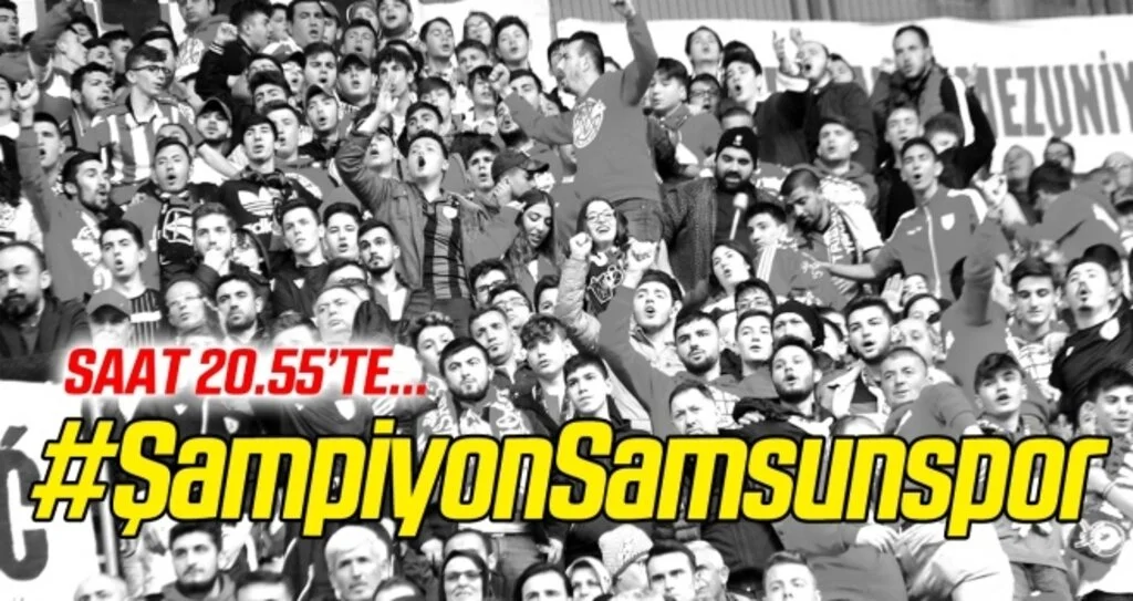 Saat 20.55'te #ŞampiyonSamsunspor