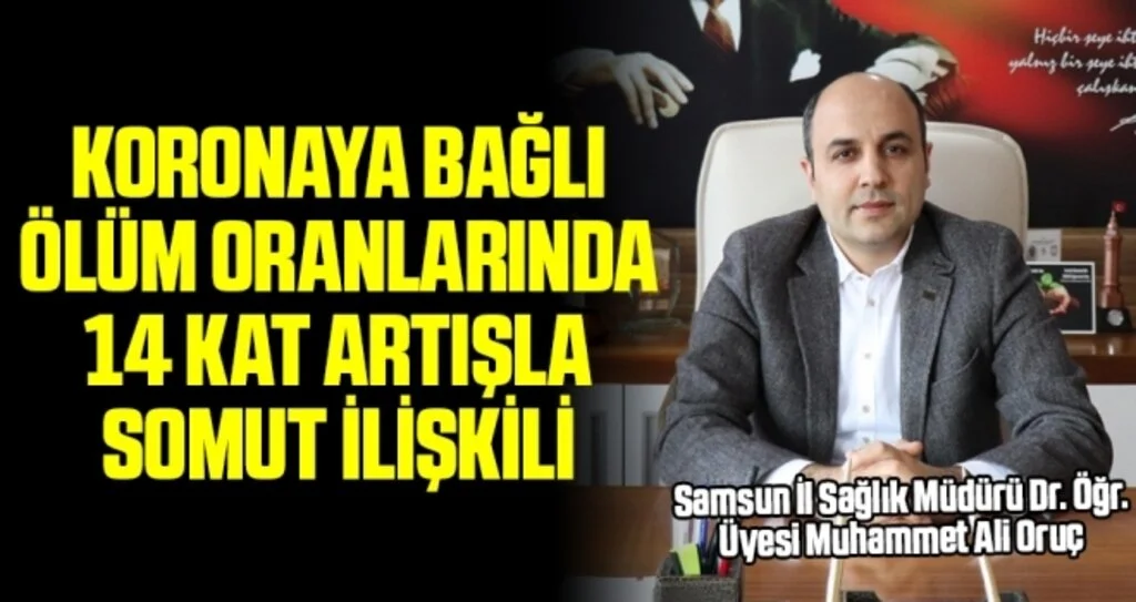 Samsun İl Sağlık Müdürü Dr. Öğr. Üyesi Muhammet Ali Oruç: Sigara kullanımı koronaya bağlı ölüm oranlarında 14 kat artışla somut ilişkili