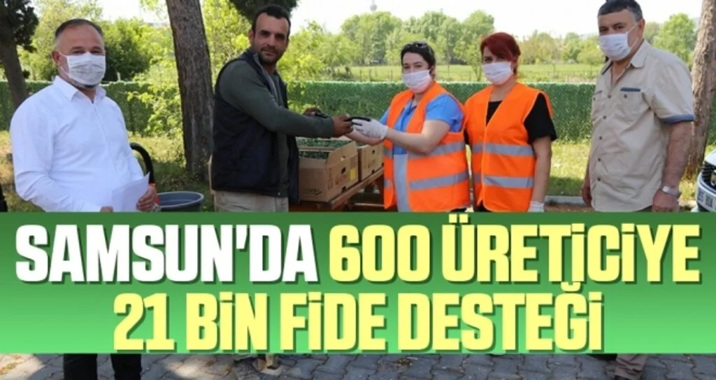 Samsun'da 600 Üreticiye 21 Bin Fide Desteği