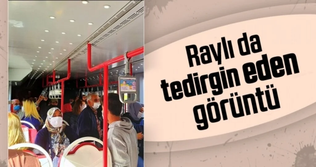 Samsun'da Raylı da Tedirgin Eden Görüntü