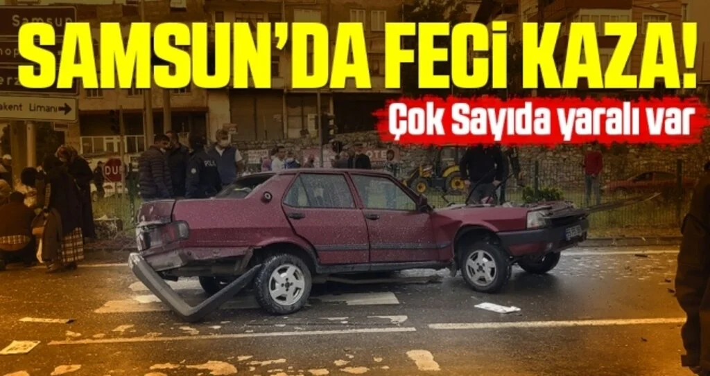 Samsun'da Trafik Kazası: 5 Yaralı