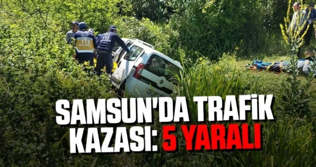 Samsun'da trafik kazası: 5 yaralı
