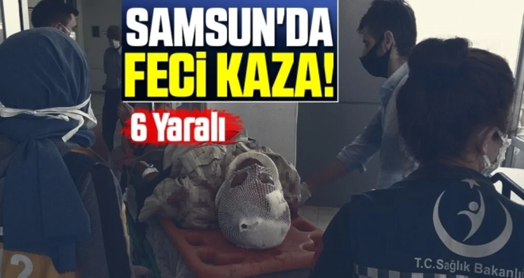 Samsun'da trafik kazası: 6 yaralı