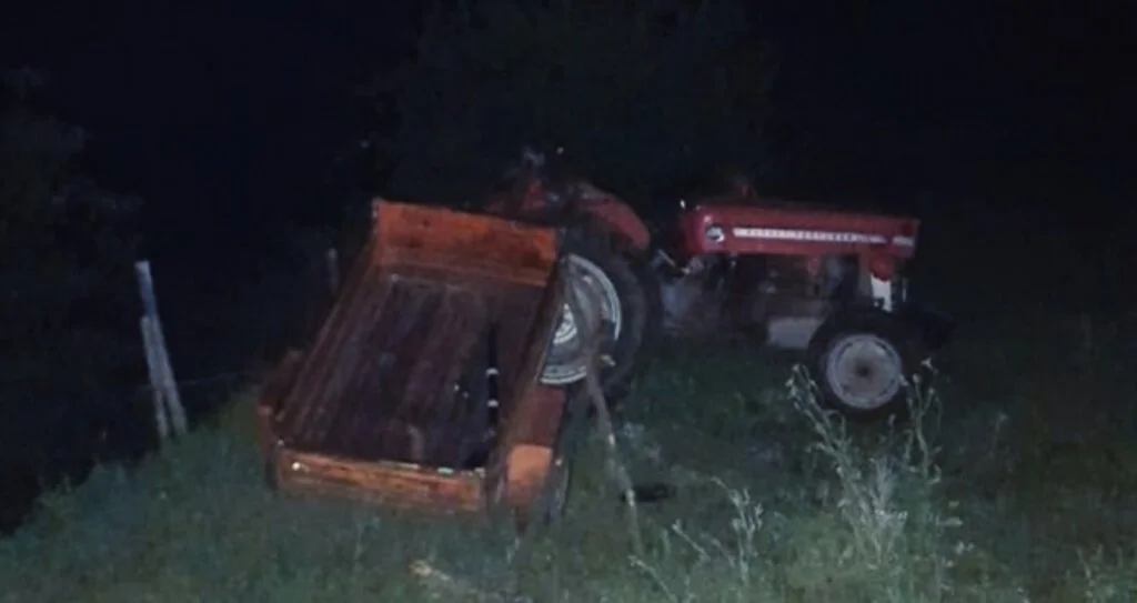 Samsun'da traktör şarampole yuvarlandı: 1 yaralı