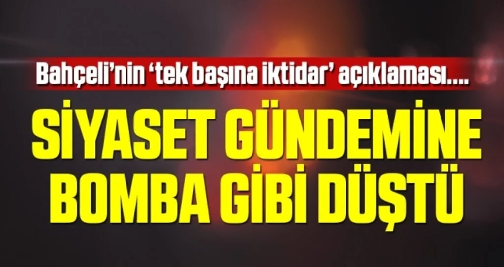 Son dakika… Bahçeli’den çarpıcı açıklama: Üç Hilal’in tek başına iktidarı artık bir zorunluluktur
