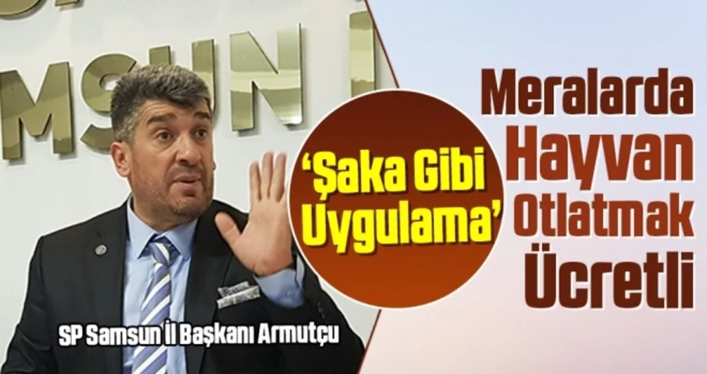 SP Samsun İl Başkanı Armutçu: Meralarda Hayvan Otlatmak Ücretli