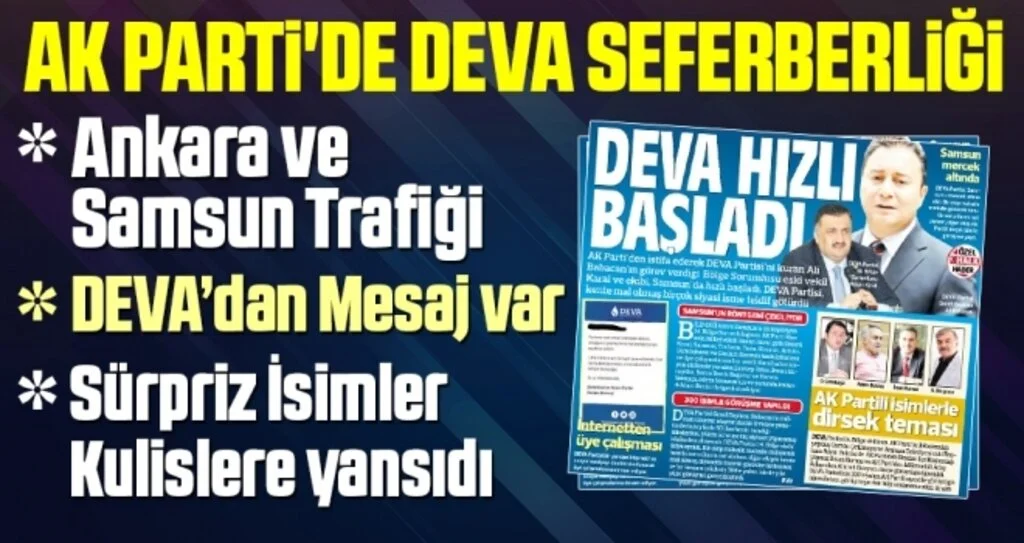 AK Parti'de DEVA Seferberliği