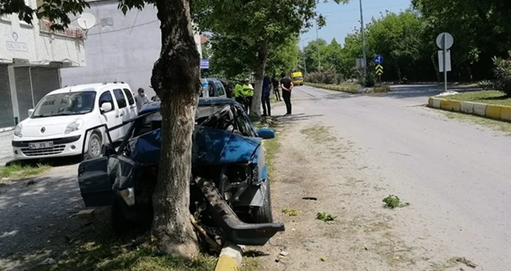 Alaçam'da trafik kazası: 1 yaralı