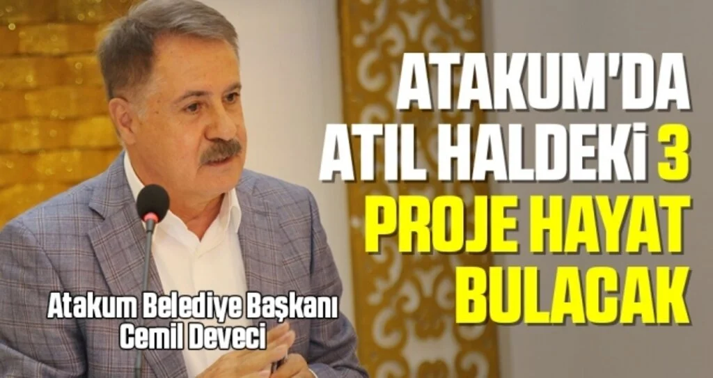 Atakum'da atıl haldeki 3 proje hayat bulacak