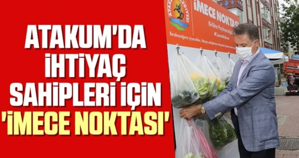 Atakum'da ihtiyaç sahipleri için 'imece noktası'