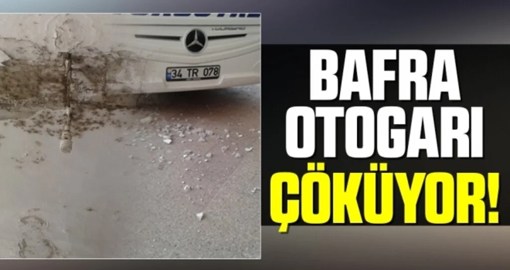 Bafra otogarı çöküyor!