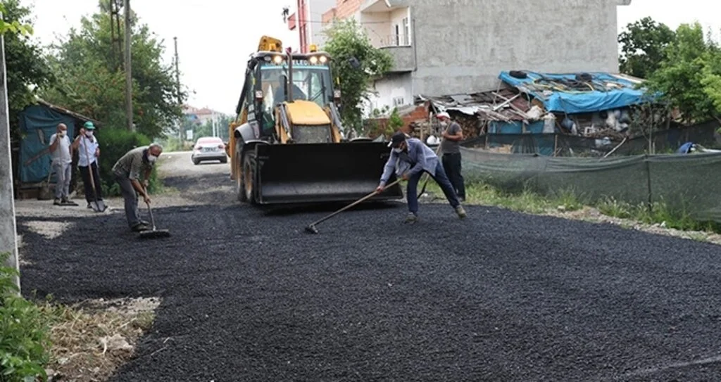 Bafra'da asfalt seferberliği 