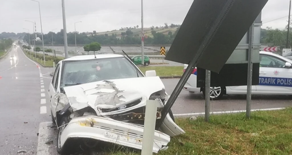 Bafra’da trafik kazası: 4 yaralı