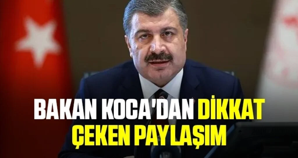 Bakan Koca'dan 65 yaş ve üstü vatandaşlarla ilgili paylaşım