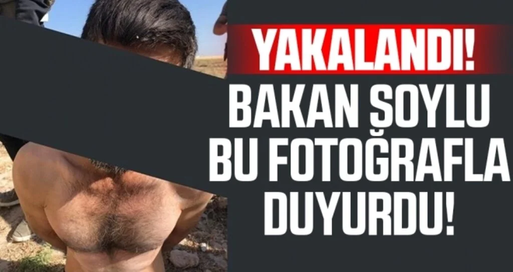 Bakan Soylu bu fotoğrafla duyurdu: Yakalandı