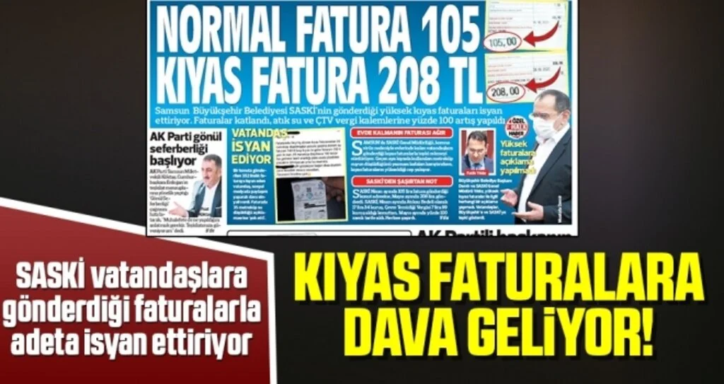 Kıyas Faturalara Dava Geliyor