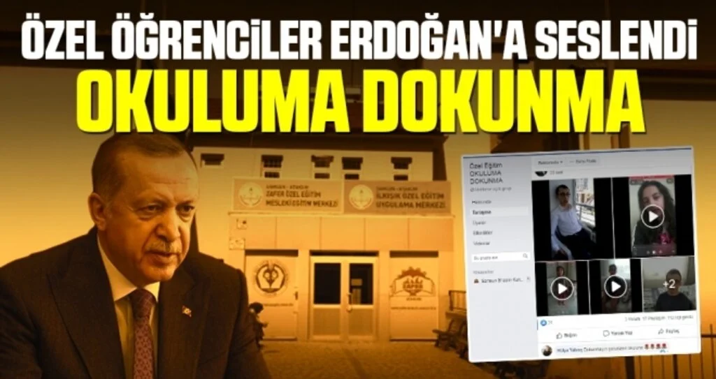 Özel öğrenciler Erdoğan'a seslendi
