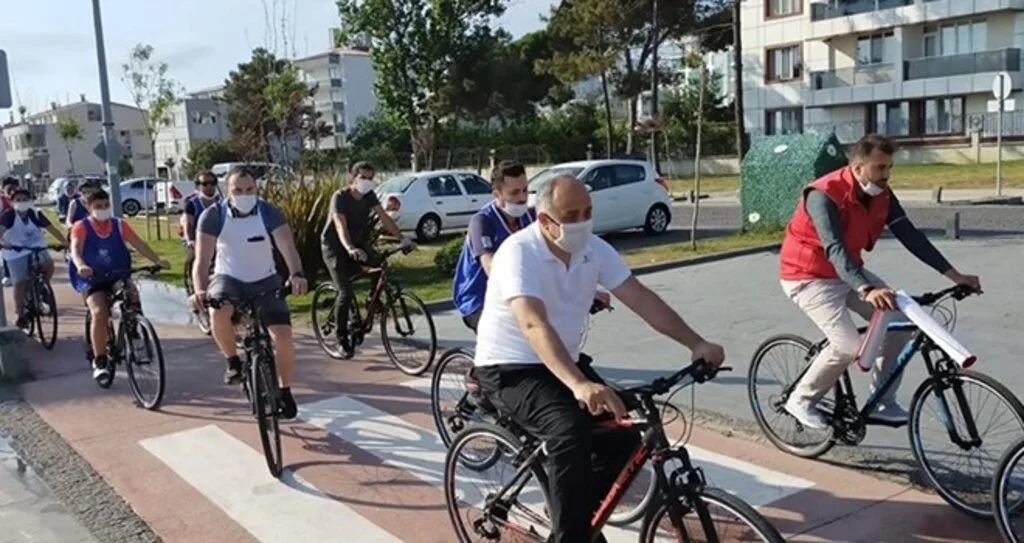 Samsun Gençlik ve Spor İl Müdürü Kasapoğlu Etkinlikte Pedal Çevirdi