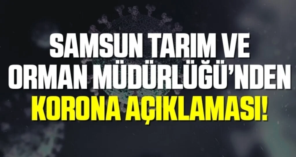 Samsun Tarım ve Orman Müdürlüğünde ‘2 pozitif’ vaka