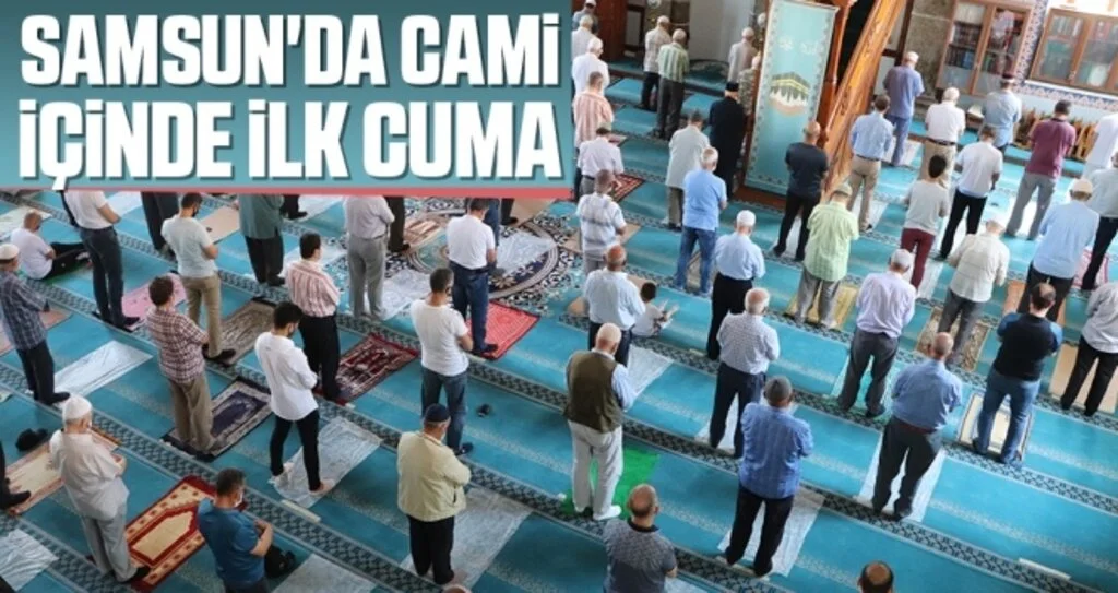 Samsun'da Cami İçinde İlk Cuma