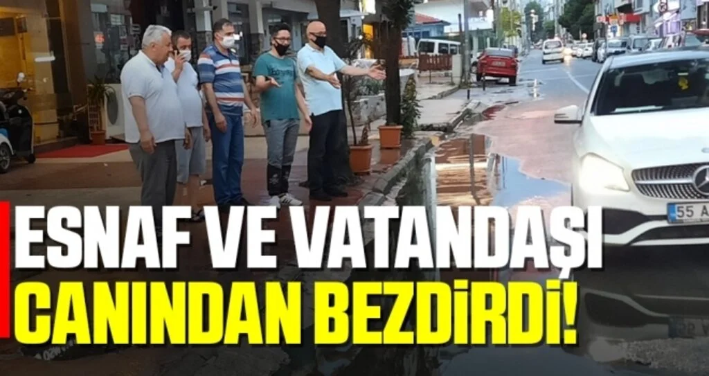 Samsun'da Esnafları İsyan Ettiren Çukurlar