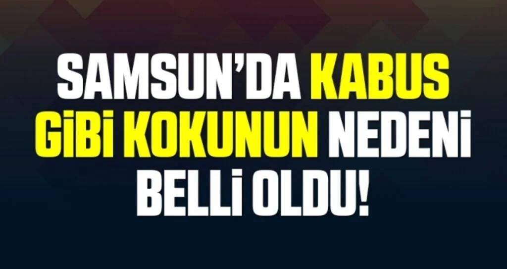 Samsun'da Kabus Gibi Kokunun Nedeni Belli Oldu