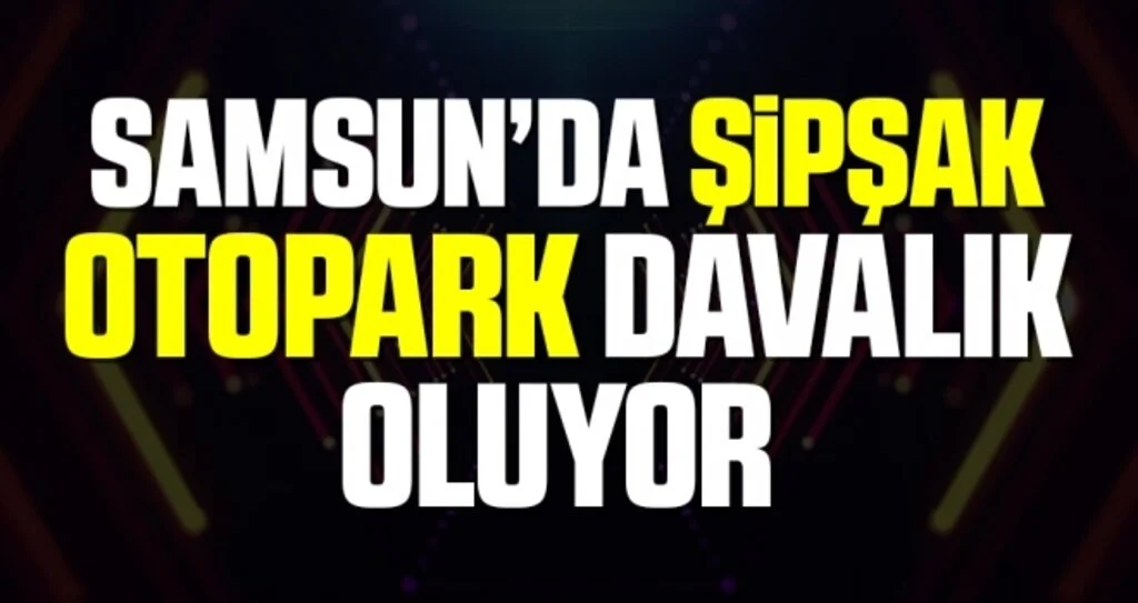 Samsun'da Şipşak Otopark Davalık Oluyor