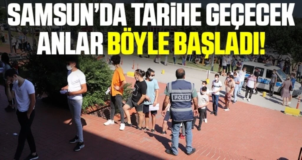 Samsun'da Tarihe Geçecek Anlar Böyle Başladı!