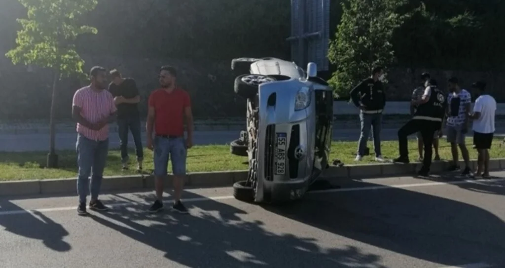 Samsun'da trafik kazası: 1 yaralı