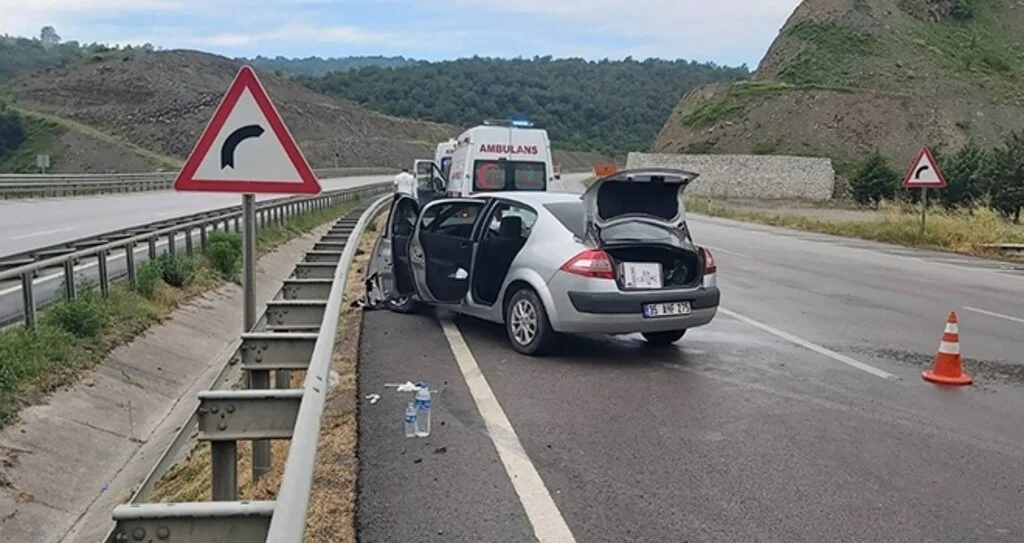 Samsun'da trafik kazası: 2 yaralı
