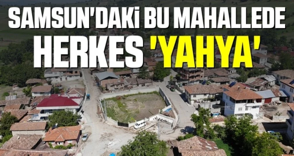 Samsun'daki Bu  Mahallede erkeklerin çoğunluğunu 'Yahya' ismi oluşturuyor