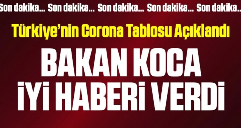 Son dakika… Sağlık Bakanı Koca güncel corona verilerini açıkladı!
