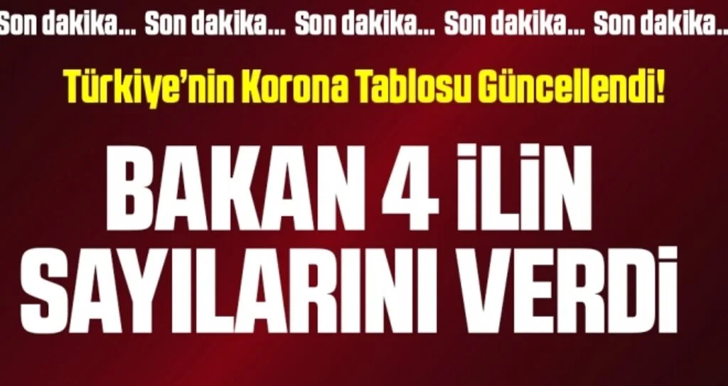 Son dakika… Türkiye’deki güncel corona verileri açıklandı! (20 Haziran 2020)