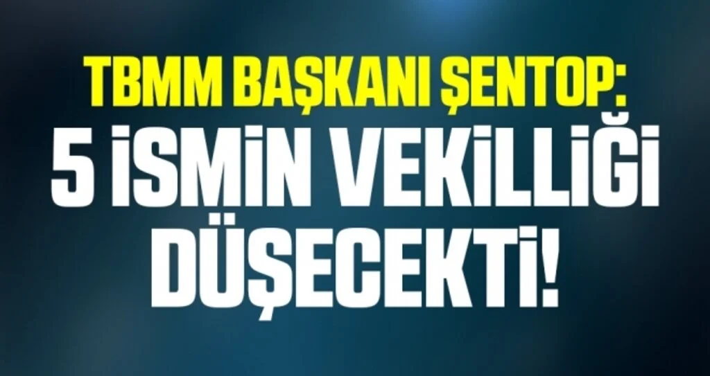 TBMM Başkanı Şentop: İnfaz düzenlemesini bekledik yoksa 5 ismin vekilliği düşecekti