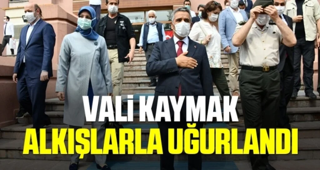 Vali Kaymak alkışlarla uğurlandı