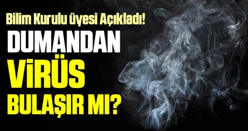 Virüs duman yoluyla da bulaşır mı Bilim Kurulu Üyesi Prof. Dr. Tevfik Özlü açıkladı