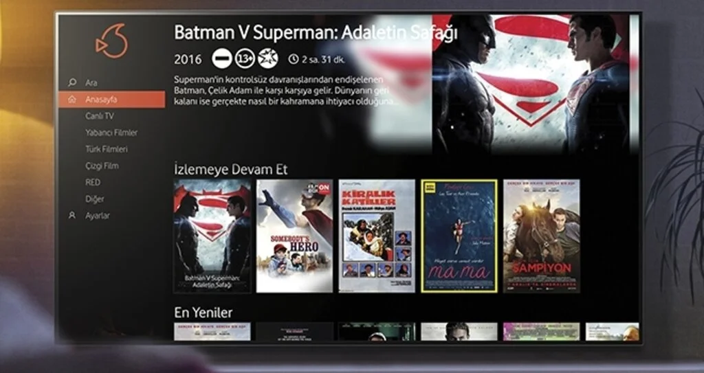 Vodafone TV Uygulaması LG Smart TV'lere Eklendi