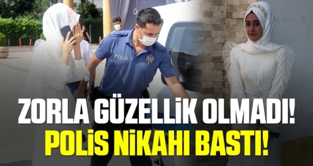 Zorla Güzellik Olmadı! Polis nikah salonunu bastı