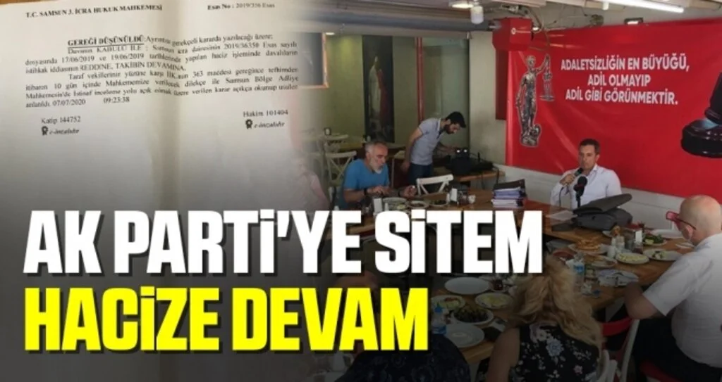 AK Parti'ye Sitem Hacize Devam
