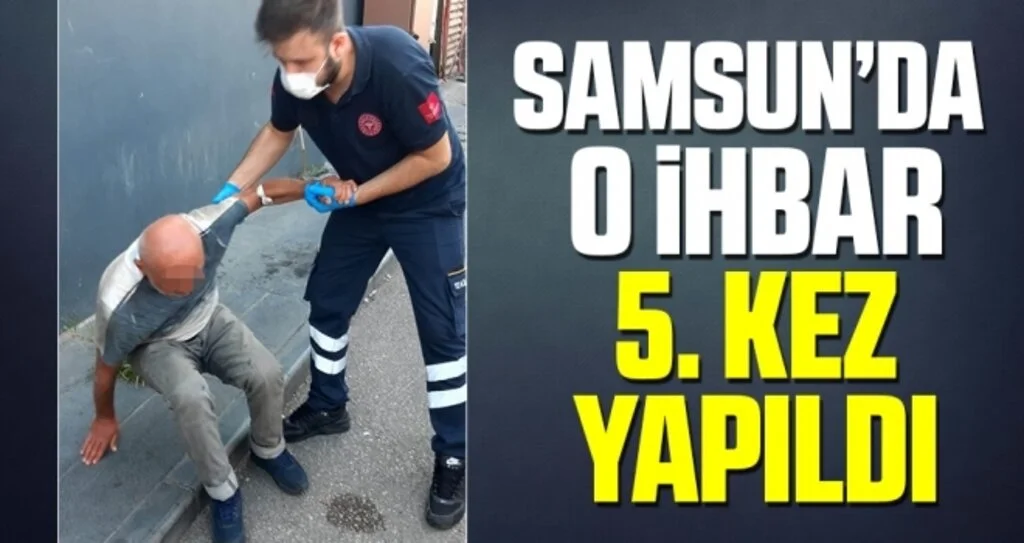 Alkollü şahıs kaçtığı hastaneye 5. kez götürüldü