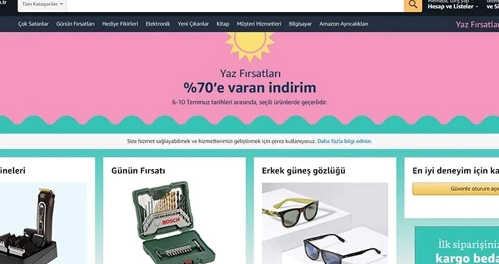 Amazon.com.tr’den Yüzde 70'e varan Yaz Fırsatları!