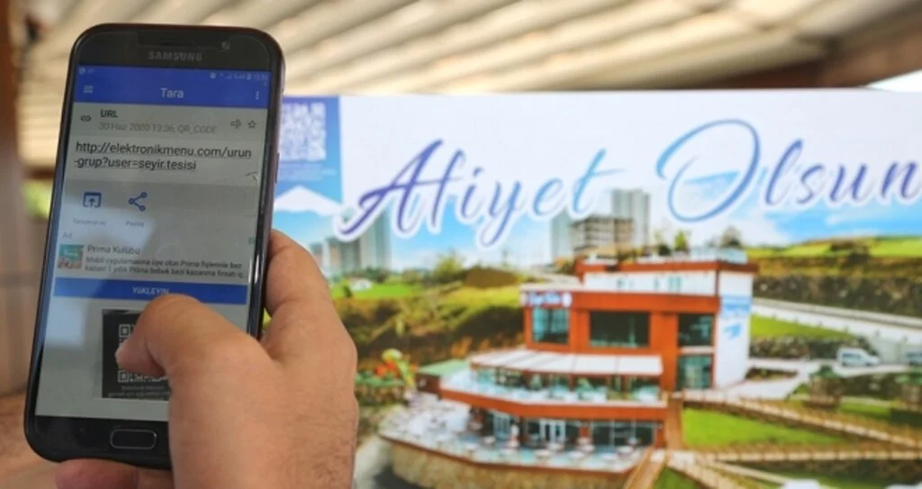 Atakum Belediyesi tesislerinde QR kodlu menü ile temas azaldı