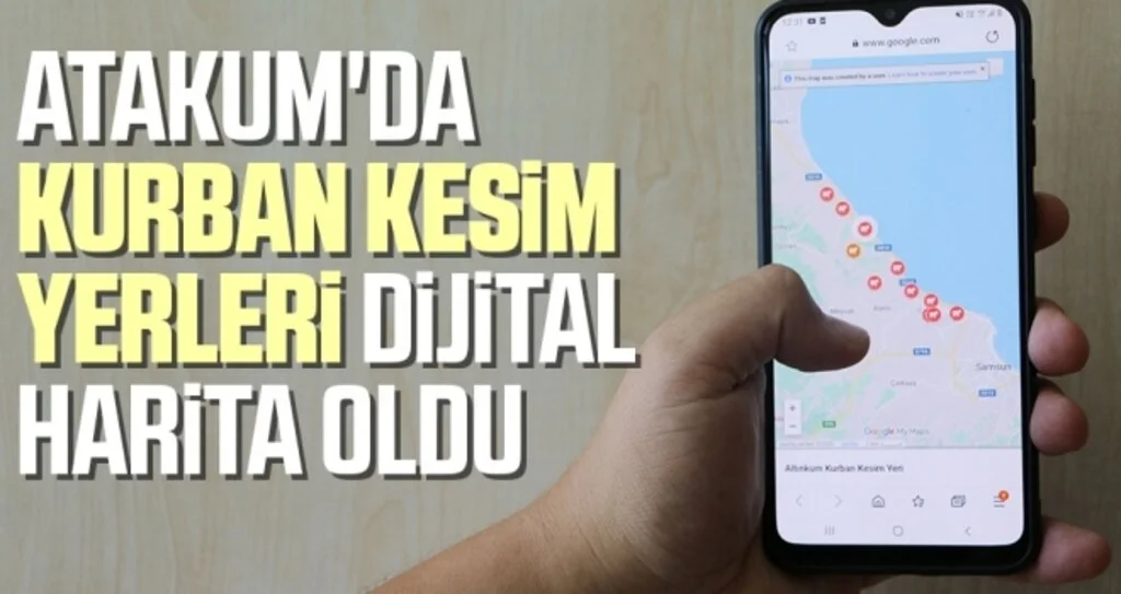 Atakum'da kurban kesim yerleri dijital harita oldu