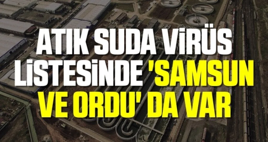 Atık suda virüs listesinde 'Samsun ve Ordu' da var